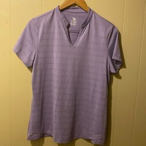TBY Women's Golf V Neck Shirt Short Sleeve